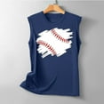 thumbnail image 4 of Baseball O-Neck Tank Women Print Baseball Tanks Cute Workout Graphic Casual Summer Sleeveless Vest Top Yoga Gym Shirt, 4 of 4