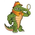 thumbnail image 2 of Investigator Gator Wall Decal Sticker by Wallmonkeys Peel and Stick Graphic (12 in H x 10 in W) WM189361, 2 of 4