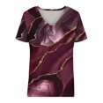 thumbnail image 3 of Blusa informal de manga corta con cuello redondo para mujer con estampado del día de San Valentín OAVQHLG3B Store  lin121212, 3 of 3