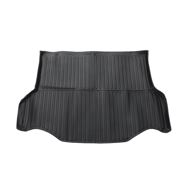 Alfombrilla de carga Unique Bargains para maletero, para Toyota Rav4 2013-2018, color negro, TPE, 1 Pc, cara plana, patrón de rayas verticales, antideslizante trasero