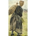 thumbnail image 2 of Bertha Wegmann 11x18 Gold Ornate Wood Frame and Double Matted Museum Art Print Titled - Woman with Potato Sag, Ecouen, France (1889), 2 of 4