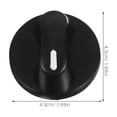 thumbnail image 2 of Miangastore 2pcs Universal Gas Stove Knob Replacement Kitchen Appliance Control Switch Easy to Install and Use for Flame Adjustment for Kitchen Decor, 2 of 9