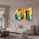 thumbnail image 3 of Póster de lienzo con pintura al óleo de bosque, decoración de dormitorio, paisaje deportivo, decoración de oficina, regalo, estilo marco, 20 x 30 cm, 3 of 8