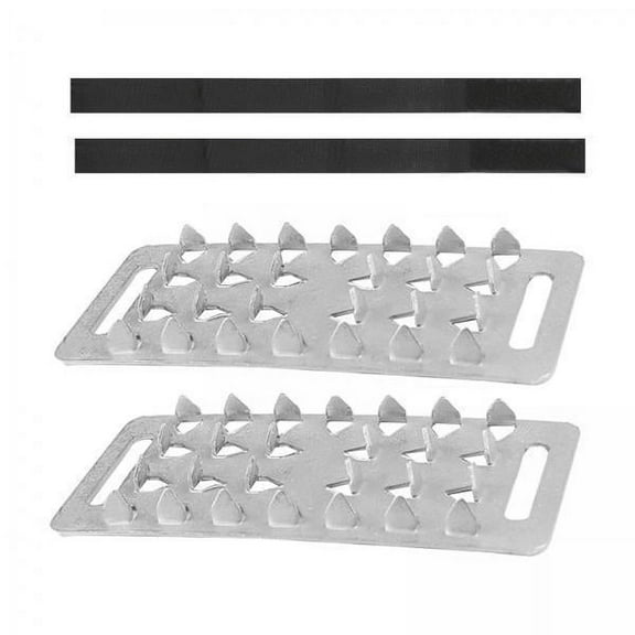 figatia 2xWinter Shoe Crampons Men Women Shoe Spikes for Hiking Mountaineering Walking