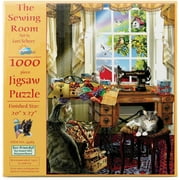 SUNSOUT INC - The Sewing Room - 1000 pc Jigsaw Puzzle by Artist: Lori Schory - Finished Size 20" x 27" - MPN# 34983