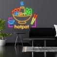 thumbnail image 3 of Handmadetneonsign Hot pot Led Sign, Hot soup Neon Sign, Wall Decor, Decor Led Light, Custom Neon, 3 of 5