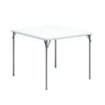 thumbnail image 5 of Mainstays 34inch Straight Top Folding Table, Card Table, White, 5 of 8