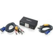 2PORT USB GCS1802 MULTIMEDIA DVI KVMP W/DISPLAY EMULATE & CABLE
