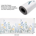 thumbnail image 2 of Desk Mat,Gaming Mouse Pad Large (35.4 x 15.8 inch), Extended Desk Pad with Non-Slip Base and Stitched Edges,Waterproof XXL Laptop Keyboard Pad White for Women,Home,Office Decor(Floral), 2 of 6
