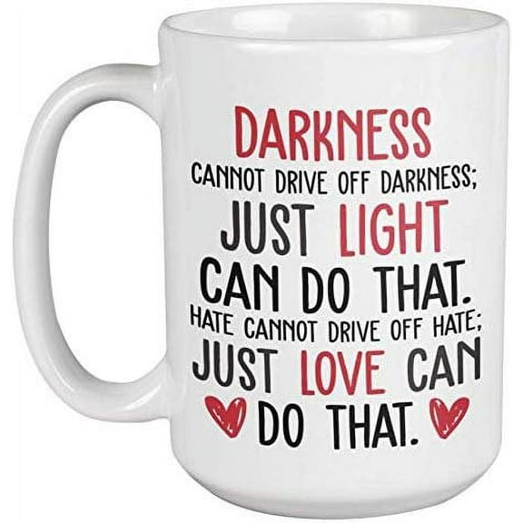 Love And Justice. Civil Rights Statement Coffee & Tea Gift Mug For Students, Professors, Lawyers, Advocate, Activist, Influencer, Leader, Men And Women (15oz)