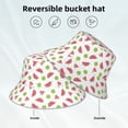 thumbnail image 5 of Daiia Watermelon And Kiwi Pattern Bucket Hat - Trendy Cotton Sun Hat for Beach, Golf, Fishing - Fun Outdoor Vacation Boonie for Men and Women, 5 of 9