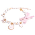 thumbnail image 1 of Collier pour Animal de Compagnie Fausse Perle : Collier Ras-du-Cou pour Chiot avec Nœud et Perles, Collier pour Chat, 1 of 7