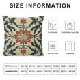 thumbnail image 5 of Chilfamy Throw Pillow Covers Eggplant Geometric Flower Cushion Covers Oriental Toile Chinoiserie Sofa Pillow Cover Lily Leaf Ginkgo Biloba Flower Accent Pillow for Home Sofa  12x12in, 5 of 5