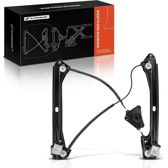 A-Premium Electric Power Window Regulator Without Motor Compatible with Volkswagen Jetta 2011-2018, Front Right Passenger Side