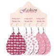 thumbnail image 2 of Pendientes de cuero del día de San Valentín Pendientes de cuero con forma de corazón Love Drop Wmkox8yi sjalhkljlk4995, 2 of 2