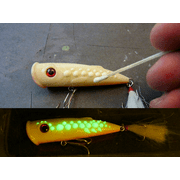 Glow On Super Phosphorescent water-based acrylic paint, green color and green glow , medium 4.6 ml Vial.