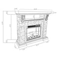 thumbnail image 6 of 45-Inch Brown Modern Electric Fireplace with 23-Inch Firebox and Remote, 6 of 6