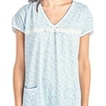 thumbnail image 4 of Casual Nights Women's Cotton Short Sleeve Sleep Dress Nightshirt, 4 of 4