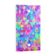 thumbnail image 2 of Yayeee Blank Wall Plate Cover 1-Gang 4.5"x2.7" Home Unused Decorative Outlet, Vibrant Geometric Pattern, 2 of 7