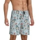 thumbnail image 2 of Balery Winter Gnome And Snowman Pantalones cortos de pijama de punto de algodón para hombre con cinturilla y bolsillos-Large, 2 of 6