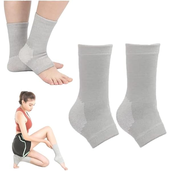 wonima11 One Compress Bamboo Foot Sleeves for Women, Onecompression Bamboo Foot Sleeves, Ankle Socks Bamboo Foot Sleeves (1 Pair,M(38-40))
