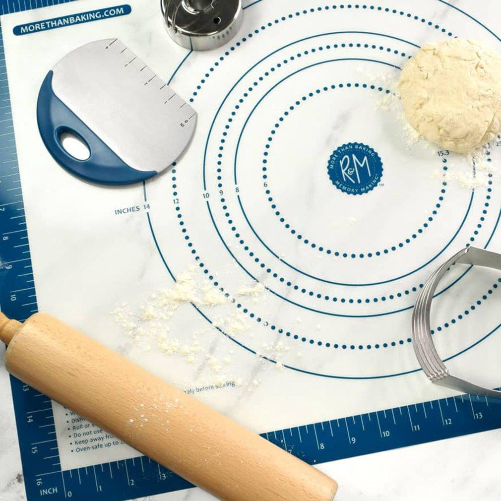 R&M International 18x24 Silicone Rolling Mat One Size White