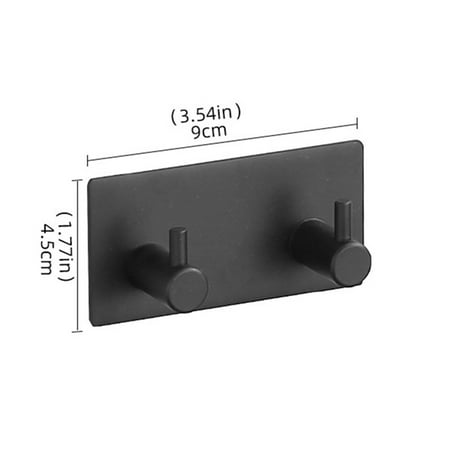 

Punch-Free Coat Hook Door Rear Bathroom Stainless Steel Hook Kitchen Single Hook