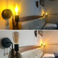 thumbnail image 4 of Lámpara de pared industrial retro con interruptor de extracción, casquillo E27, iluminación de pared de metal para dormitorio, sala de estar, pasillo, restaurante, loft, 2 piezas (bombilla NO, 4 of 5
