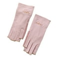 thumbnail image 5 of Tnobhg 1 Pair Half Finger Gloves UV Protection Driving Fishing Camping Thin Gel Manicures Gloves for Women, 5 of 8