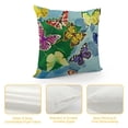 thumbnail image 4 of Hello Summer Spring Colorful Hippie Butterfly Pillowcase King  Pillow Cover Protector Pillow Sham Pillow Case with Zipper  for Long Throw Pillow, 4 of 5