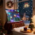 thumbnail image 5 of Honmine Christmas LED Pillow with Lights, Flashing or Steady Two Mode Switching, Printed Plush Sofa Cushion for Holiday Gift, Home Decor, 5 of 6