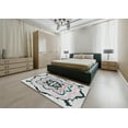 thumbnail image 5 of Ahgly Company Machine Washable Indoor Square Transitional Gray Area Rugs, 4' Square, 5 of 7