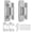 Silver, variant on Hidden Door Hinges, 2Pack Adjustable Heavy Duty Concealed Hinges 110Lbs Load-Bearing Invisible Hinge Hidden Hinges for Secret Doors, Bookcase, Shelf & Murphy Door Hinge Kit