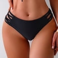 thumbnail image 2 of NOLDARES Women Low Rise Bikini Bottoms - Full Coverage Bathing Suit Bottoms Low Waist Swim Bottoms(Black,M), 2 of 7