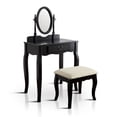 thumbnail image 3 of Furniture of America Janda Transitional 3-Piece Vanity Set, Black, 3 of 3