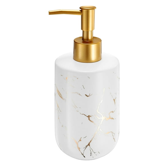 Dispensador de jabón Uxcell 1Pcs 10 Oz para manos y platos para cocina blanco mate