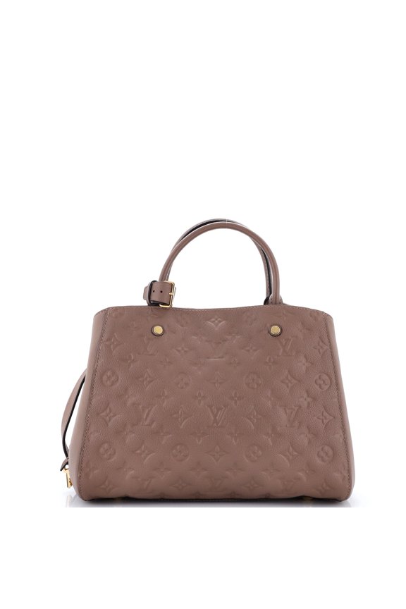 Pre-Owned Montaigne Handbag Monogram Empreinte Leather MM By Rebag