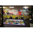 thumbnail image 2 of Tapis rectangle amusant pour enfant Trans-Amérique multicolore nylon, 2 of 2
