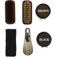 thumbnail image 2 of Perry Ellis Mens 5 Piece Shoe Shine Kit Insole Accessory, Black, One Size, 2 of 3