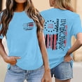 thumbnail image 2 of DHFJKG Womens 4Th Of July T Shirt Short Sleeve Crew Neck Independence Day 1776-2026 Celebrate America's 250Th Anniversary Tees We The People Top, 2 of 4