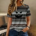 thumbnail image 5 of DORKASM Halloween Women's Shirts Short Sleeve Spooky Fashion Tshirt Round Neck Pumpkin Skeleton Vacation T Shirt Funny Print 2026 Causal Pullover Multicolor XL, 5 of 7
