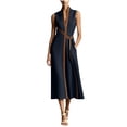 thumbnail image 2 of YuXingFu Wedding Guest Dresses for Women Summer Maxi V-Neck Plus Size Womens Dress Sleeveless for Vacation Long Casual Summer Navy S, 2 of 9