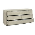 thumbnail image 3 of Abbey 6 Drawer Dresser in Gray Oak Wood, 3 of 5