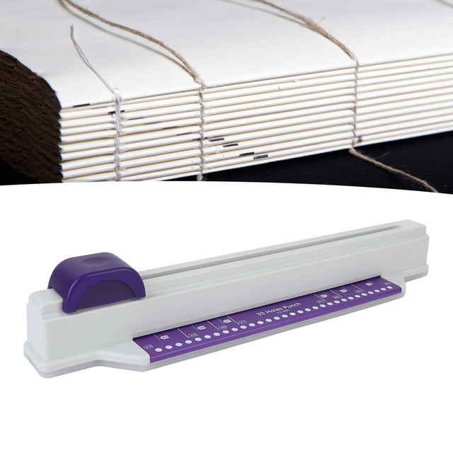 Perforadora De 30 Agujeros, Máquina De Encuadernación Manual, Práctica Abrazadera De Fijación Desmontable, Capacidad De 6 Hojas Con 4 Tiras De Hojas Sueltas Para Oficina