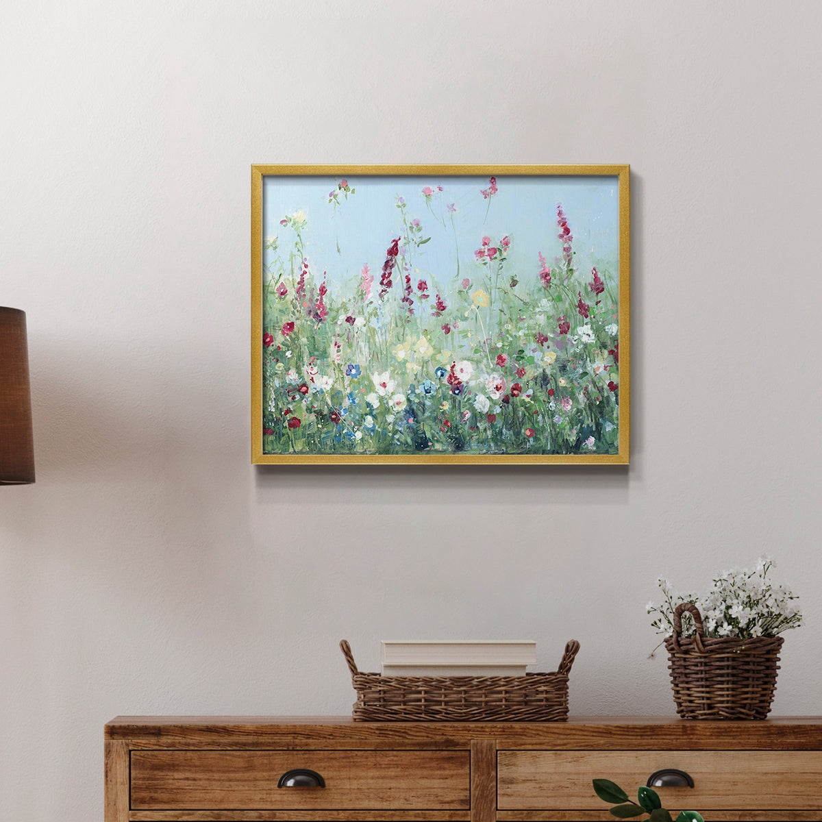 Sweet Summer Meadow by Sally Swatland - Restickable Framed Giclée Print
