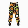 thumbnail image 4 of Gerichy Halloween Kids Pajamas Sets for Girls Boys Cute Ghost Pumpkin PJs Long Sleeve Pants Soft Sleepwear 2Pcs Holiday Pajama Sets 2T-9T, 4 of 7