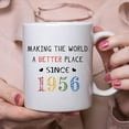thumbnail image 6 of 1956 Birthday Gifts for Women - Making The World A Better Place Since 1956 Coffee Mug 11 oz - Great 1956 Birthday Gifts for Grandma Mom Aunt Wife Friend Sister Cousin, 6 of 6