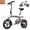 White, variant on FLYRUN Electric Bike, 14" Folding E-Bike for Adults, 500W Peak Motor, 36V 280.8Wh Battery, 20MPH,Mini Ebike, LCD Display, UL2849