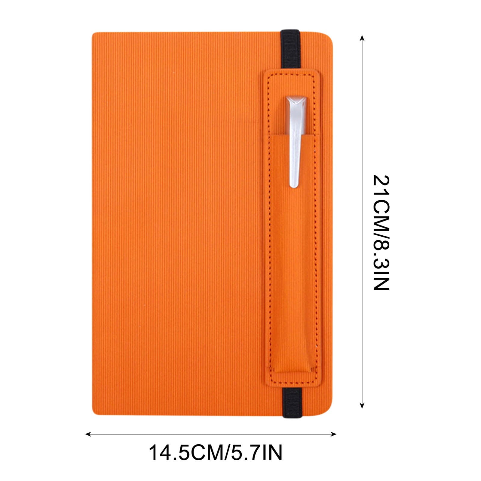 Isvgxsz Note with Pen - A5 Lined Daily Journals for Writing Men Women, Executive Hardcover Note for Work, Travel Diary, Gift Idea, Elastic Pocket,mark, Strap