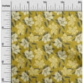 thumbnail image 2 of oneOone Cotton Cambric Yellow Fabric Florals Craft Projects Decor Fabric Printed By The Yard 56 Inch Wide, 2 of 4